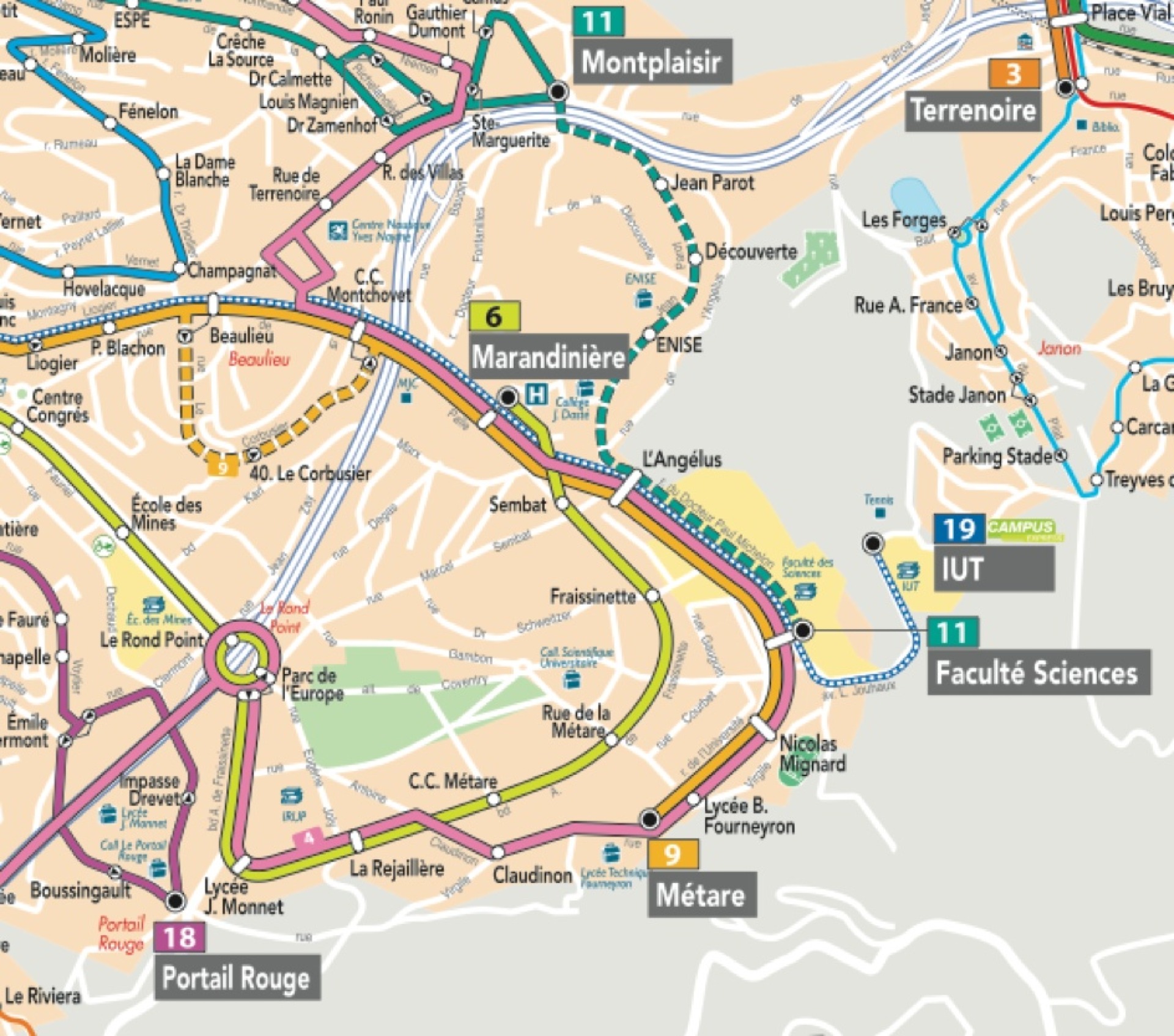 Pour se rendre au Centre Orthéo en transport en commun